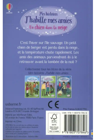 Un chien dans la neige