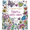 Fleurs et petits coeurs - Avec un pinceau