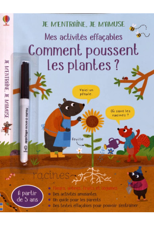 Mes activités effaçables : Comment poussent les plantes ?
