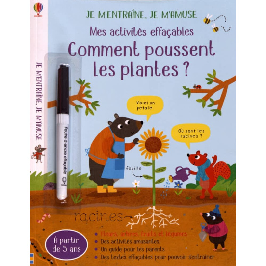 Mes activités effaçables : Comment poussent les plantes ?