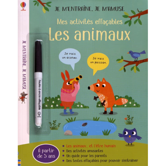 Mes activités effaçables Les animaux