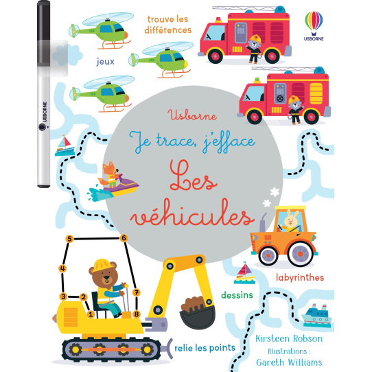 Les véhicules -  Avec 1 feutre