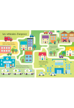 Les véhicules -  Avec 1 feutre
