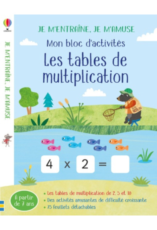 Mon bloc d'activités Les tables de multiplication