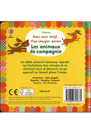 Mon imagier animé : Les animaux de compagnie