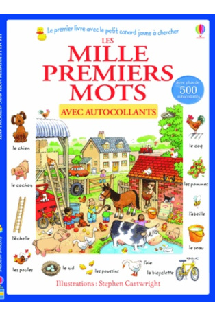 Les mille premiers mots avec autocollants