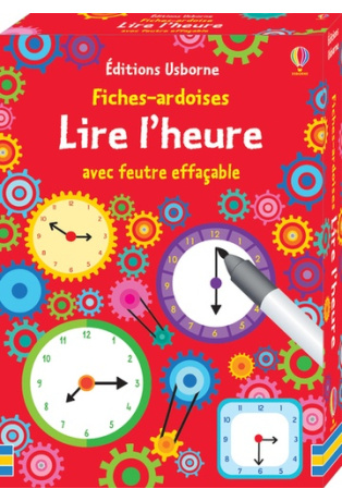 Lire l'heure - Avec feutre effaçable