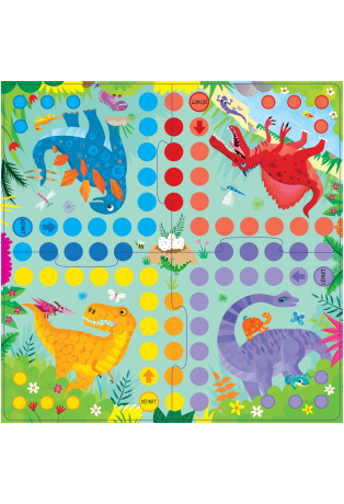 Mon jeu des petits chevaux : Les dinosaures