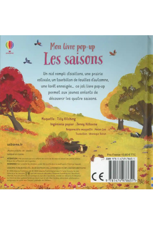 Les saisons - Livre Pop-Up