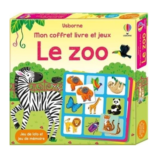 Le zoo - Mon coffret livre et jeux