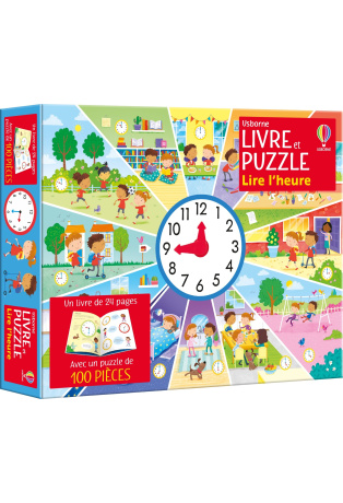 Lire l'heure - Avec un puzzle de 100 pièces et un livre