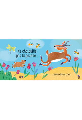 Ne chatouille pas le rhinocéros ! - Sinon il va grogner...