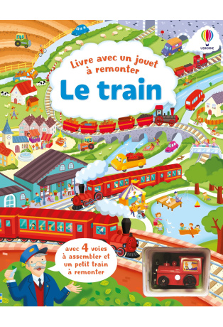 Le train - Livre avec un jouet à remonter