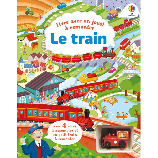 Le train - Livre avec un jouet à remonter