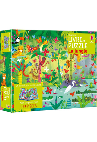 La jungle - Coffret livre et puzzle