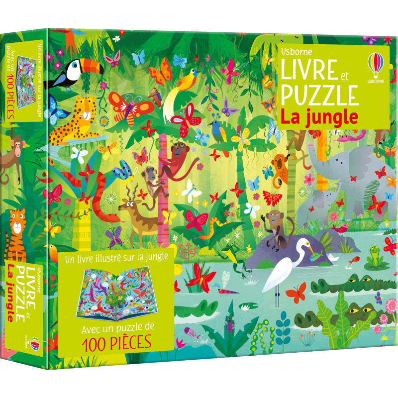 La jungle - Coffret livre et puzzle