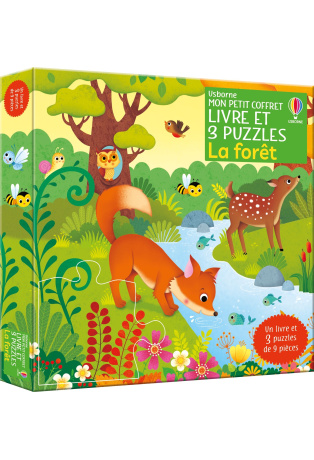 La forêt - Mon petit coffret Livre et 3 puzzles