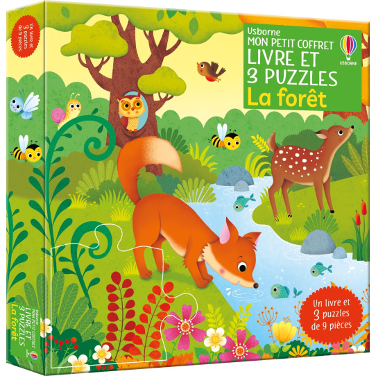 La forêt - Mon petit coffret Livre et 3 puzzles