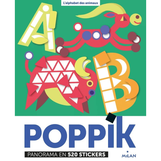 L'alphabet des animaux - Panorama en 520 stickers