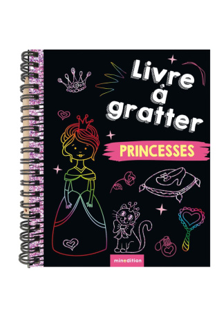 Livre à gratter princesses - Avec un crayon de bois- Poche