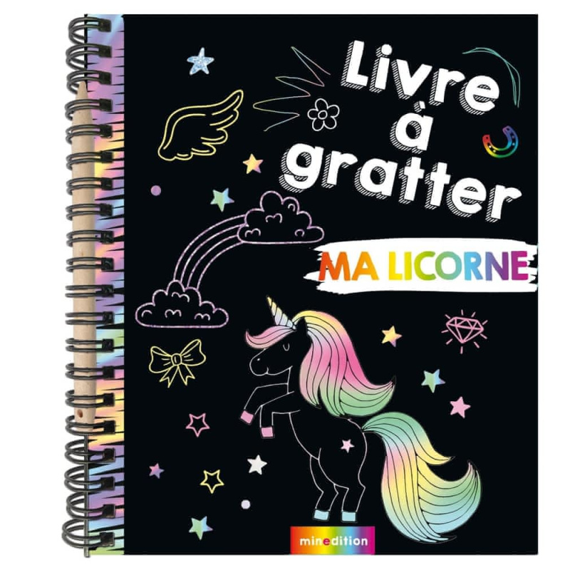 Livre à gratter Ma Licorne Livre à gratter Ma Licorne