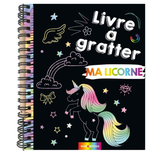 Livre à gratter Ma Licorne