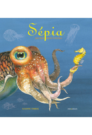 Sépia perdue dans l'océan