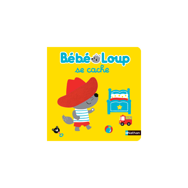 Bébé loup se cache