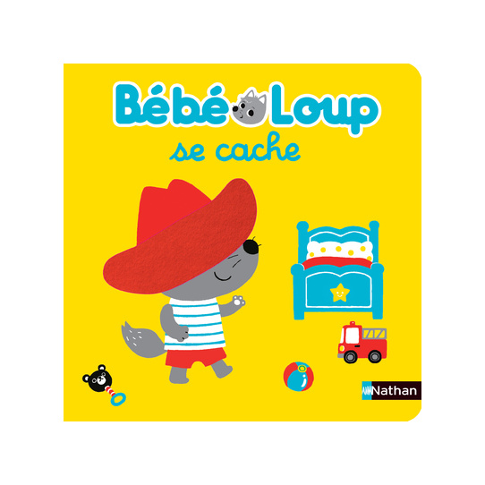 Bébé loup se cache