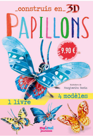 Papillons - Avec 1 livre et 8 modèles