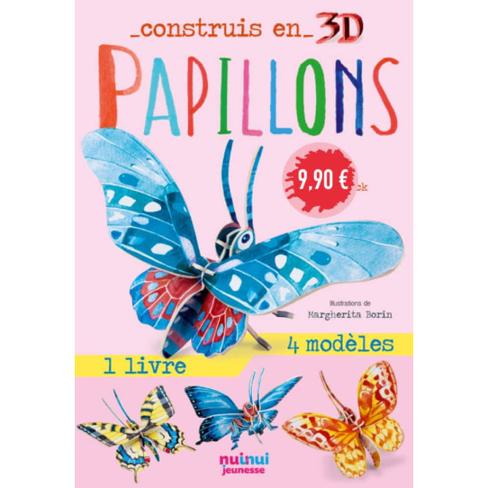 Papillons - Avec 1 livre et 8 modèles