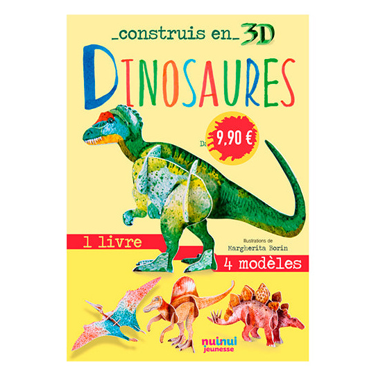 Dinosaures - Avec 1 livre et 4 modèles