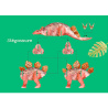 Dinosaures - Avec 1 livre et 4 modèles
