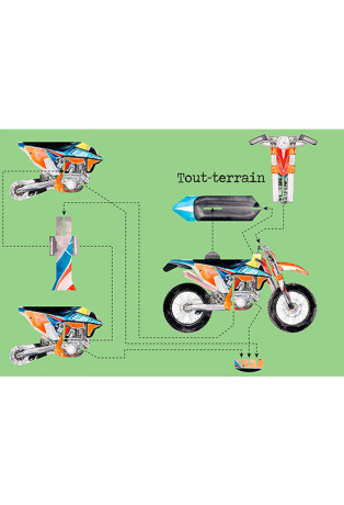 Motos - Avec 1 livre et 8 modèles