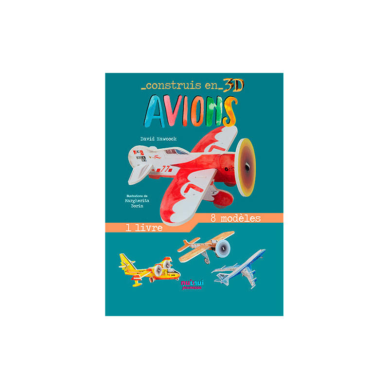Avions- Avec 1 livre et 8 modèles