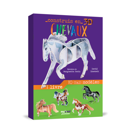 Chevaux - Avec 1 livre et 10 modèles