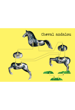 Chevaux - Avec 1 livre et 10 modèles