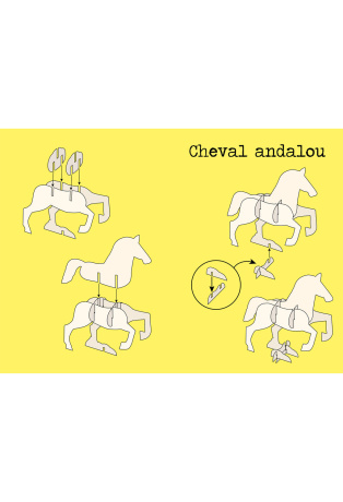 Chevaux - Avec 1 livre et 10 modèles