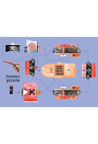 Pirates - Avec 1 livre et 8 modèles