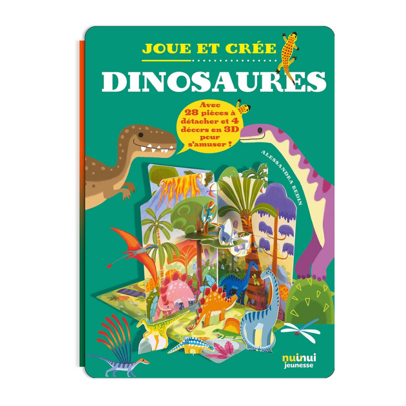 Dinosaures - 4 décors en 3D pour s'amuser ! Dinosaures - 4 décors en 3D pour s'amuser !