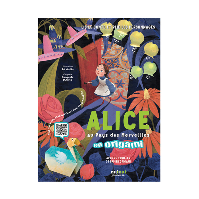 Alice au Pays des Merveilles en origami - Avec 28 feuilles de papier origami