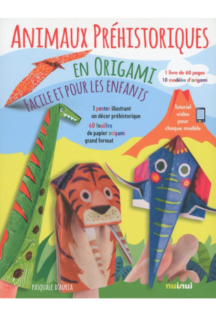 Animaux préhistoriques - En origami faciles pour les enfants