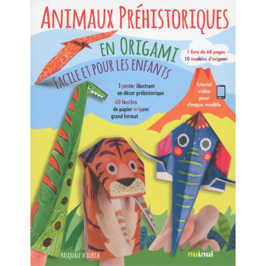 Animaux préhistoriques - En origami faciles pour les enfants