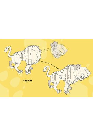 Construis en 3D un lion géant - Avec un livret de 48 pages