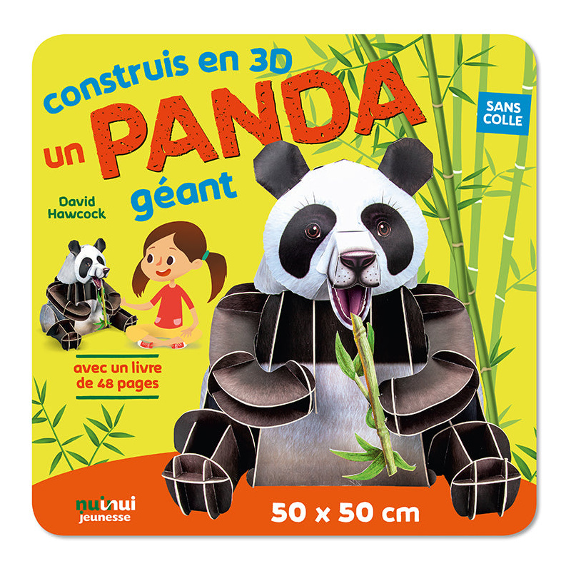 Construits en 3D un panda géant - Avec 1 livre Construits en 3D un panda géant - Avec 1 livre