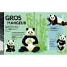 Construits en 3D un panda géant - Avec 1 livre