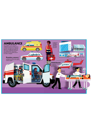 Véhicules de secours - Animations et tirettes