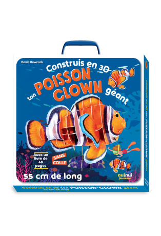 Construit en 3D ton poisson-clown géant - Avec 1 livre