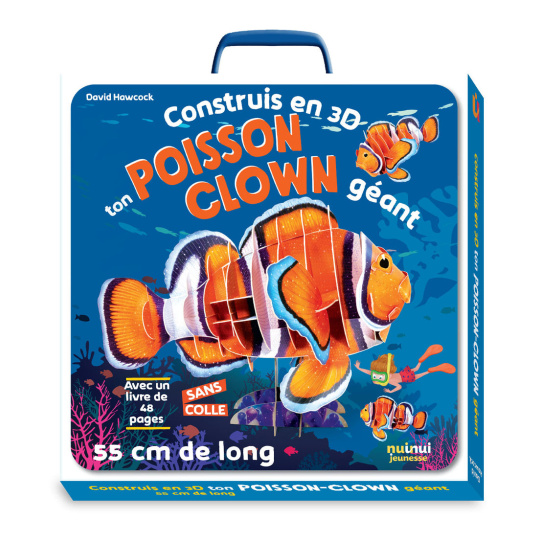 Construit en 3D ton poisson-clown géant - Avec 1 livre