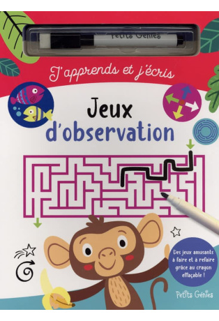 Jeux d'observation - Avec 1 feutre effaçable